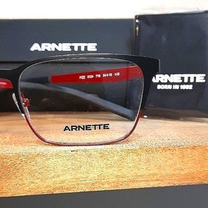 3 PC BUNDLE, prescription-ready eyeglass frame + case/cloth NEW glasses, Metal